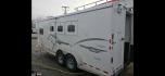2004 White Logan Qualifier , located at 923 US HWY 87 E., Billings, MT, 59101, (406) 245-0456, 45.795788, -108.451881 - 2004 Logan Qualifier 3 Horse LQ Located in Billings MT 2004 Logan Qualifer 3 horse slant. 7' wide and aluminum on steel. Ac...forced air heat... 3 cubic fridge... full bath shower toilet... front queen... couch folds into a bed.... top hay rack...90 inch height inside horse area... slant 2 - Photo#1