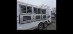 1998 Sundowner Sierra , located at 923 US HWY 87 E., Billings, MT, 59101, (406) 245-0456, 45.795788, -108.451881 - 1998 Sundowner Sierra 3 Horse LQ Located in Billings MT $21,900 1998 Sundowner Sierra 3 horse 8' wide, overall length 37', floor is 31' long, 12' short wall, 12' 5" long side. Aluminum on aluminum. Onan 4k gen w remote start... Rear fold down ramp... Mangers... drop down windows front side - Photo#3