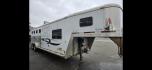 2003 White Exiss XT408 , located at 923 US HWY 87 E., Billings, MT, 59101, (406) 245-0456, 45.795788, -108.451881 - 2003 Exiss XT408 4 Horse LQ Located in Billings MT $27,900 4 horse slant with 10' living quarters, 7' wide, front queen bed, booth dinette makes into a bed, aluminum on aluminum, fridge, hot water, a/c, manual jack, fold down windows on the front, tires at 90%, bearings packed and ready to rode - Photo#5