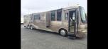 2002 Tan Newmar Mountain Aire , located at 923 US HWY 87 E., Billings, MT, 59101, (406) 245-0456, 45.795788, -108.451881 - 2002 Newmar Mountain Air Immaculate 42' Class A diesel pusher with only 77,000 miles, 42', and 2 owners. 500 Cummins w/6 speed Allison tranny. 3 slides, full body paint, full 4 season. Auto awning, tile floor, 2 new ac's, aqua hot, new dash a/c pump, new tires w/only 4000 miles on them, Full body - Photo#0
