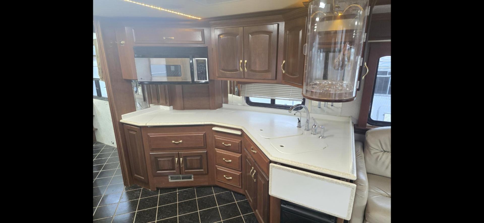 2002 Tan Newmar Mountain Aire , located at 923 US HWY 87 E., Billings, MT, 59101, (406) 245-0456, 45.795788, -108.451881 - 2002 Newmar Mountain Air Immaculate 42' Class A diesel pusher with only 77,000 miles, 42', and 2 owners. 500 Cummins w/6 speed Allison tranny. 3 slides, full body paint, full 4 season. Auto awning, tile floor, 2 new ac's, aqua hot, new dash a/c pump, new tires w/only 4000 miles on them, Full body - Photo#9