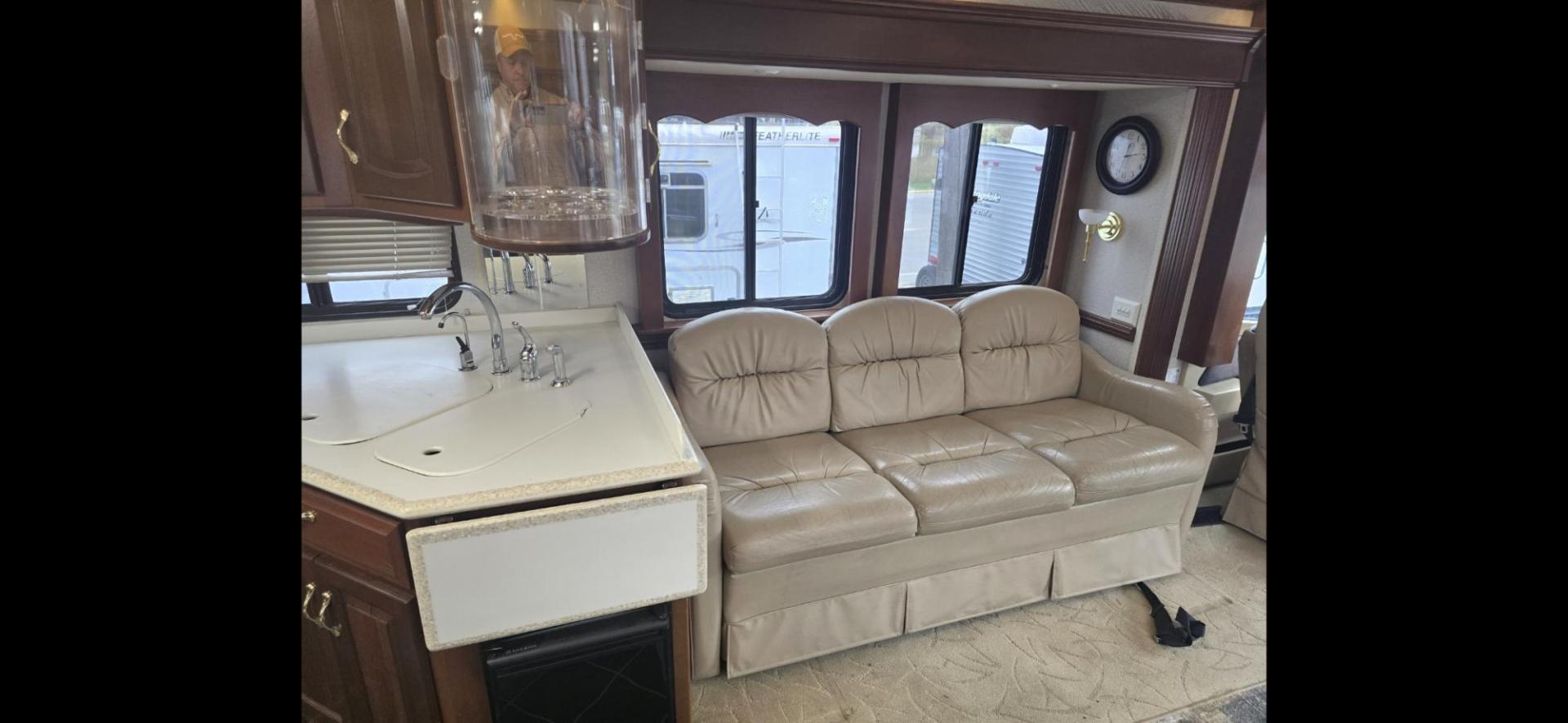 2002 Tan Newmar Mountain Aire , located at 923 US HWY 87 E., Billings, MT, 59101, (406) 245-0456, 45.795788, -108.451881 - 2002 Newmar Mountain Air Immaculate 42' Class A diesel pusher with only 77,000 miles, 42', and 2 owners. 500 Cummins w/6 speed Allison tranny. 3 slides, full body paint, full 4 season. Auto awning, tile floor, 2 new ac's, aqua hot, new dash a/c pump, new tires w/only 4000 miles on them, Full body - Photo#10