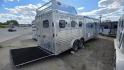 2007 Silver Hart U3HG , located at 923 US HWY 87 E., Billings, MT, 59101, (406) 245-0456, 45.795788, -108.451881 - 2007 HART U3HG Outlaw Conversion 3 Horse Slant Located in Billings MT $38,900 This is a gorgeous 3 horse slant with the Outlaw Conversion Package. Overall length is 33' 10", floor 26', shortwall 11', rear tack 4'6", 8' wide, 7'4" tall. Aluminum on aluminum, full fridge, hay rack, rear ramp, mang - Photo#2