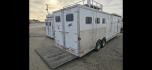 2006 White Exiss 3 Horse LQ , located at 923 US HWY 87 E., Billings, MT, 59101, (406) 245-0456, 45.795788, -108.451881 - Photo#3