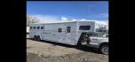 2005 White Merhow 4 Horse w/Slide , located at 923 US HWY 87 E., Billings, MT, 59101, (406) 245-0456, 45.795788, -108.451881 - 2005 Trails West Sierra 9140SO 4 Horse LQ 2005 Trails West 4 Horse w/slide Located in Billings MT $27,500 Nice Clean Trailer-Model 9140SO 4 horse with a full auto slide and electric front jack, 7' wide, w/mangers, 11' Shortwall, huge neo angle shower, full bath, shower toilet, a c, hot water - Photo#0