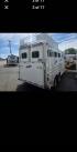 2018 White Platinum 3 Horse LQ , located at 923 US HWY 87 E., Billings, MT, 59101, (406) 245-0456, 45.795788, -108.451881 - 2018 Platinum 3 horse Located in Billings MT $34,900 2018 Platinum 3 horse... aluminum on aluminum...7' 5" wide.... hay rack... fold down windows front side... escape door... Huge mid tack... front dressing room... werm flooring... new tires... 20ft floor... overall 28 ft... inside height 7ft - Photo#2