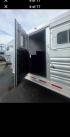 2018 White Platinum 3 Horse LQ , located at 923 US HWY 87 E., Billings, MT, 59101, (406) 245-0456, 45.795788, -108.451881 - 2018 Platinum 3 horse Located in Billings MT $34,900 2018 Platinum 3 horse... aluminum on aluminum...7' 5" wide.... hay rack... fold down windows front side... escape door... Huge mid tack... front dressing room... werm flooring... new tires... 20ft floor... overall 28 ft... inside height 7ft - Photo#5