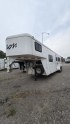 2012 White Bison Trail Express , located at 923 US HWY 87 E., Billings, MT, 59101, (406) 245-0456, 45.795788, -108.451881 - 2012 Bison Trail Epress 380 LQ Located in Billings MT $25,900 This is a really nice 2 owner, 3 horse, 7' wide, living quarter horse trailer. Aluminum on steel, auto awning and auto front jacks, full bath, shower, toilet, a/c, furnace, hot water, stud stall, fold down windows on front. Front que- Photo#0