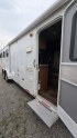 2012 White Bison Trail Express , located at 923 US HWY 87 E., Billings, MT, 59101, (406) 245-0456, 45.795788, -108.451881 - 2012 Bison Trail Epress 380 LQ Located in Billings MT $25,900 This is a really nice 2 owner, 3 horse, 7' wide, living quarter horse trailer. Aluminum on steel, auto awning and auto front jacks, full bath, shower, toilet, a/c, furnace, hot water, stud stall, fold down windows on front. Front que- Photo#3