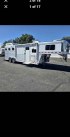 2016 White Elite Sierra , located at 923 US HWY 87 E., Billings, MT, 59101, (406) 245-0456, 45.795788, -108.451881 - 2016 Elite Sierra 3 Horse LQ Located in Billings MT $67,900 2016 Elite 3 horse sierra interior. This 8 wide trailer is 30' overall and 10' LQ with 23' floor length. It has outside speakers, fold down windows on the front n rear. The fold down rear ramp allows for easy loading. Mangers have st- Photo#0