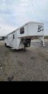 2012 White Bison Trail Express , located at 923 US HWY 87 E., Billings, MT, 59101, (406) 245-0456, 45.795788, -108.451881 - 2012 Bison Trail Epress 380 Located in Billings MT $25,900 This is a really nice 2 owner, 3 horse, 7' wide, living quarter horse trailer. Aluminum on steel, auto awning and auto front jacks, full bath, shower, toilet, a/c, furnace, hot water, stud stall, fold down windows on front. Front quee- Photo#1